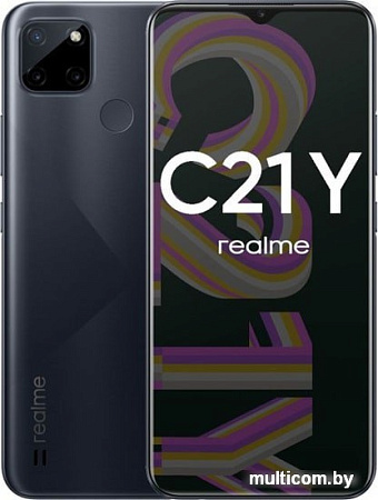 Смартфон Realme C21Y RMX3263 4GB/64GB азиатская версия (черный)