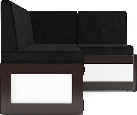 Угловой диван Мебель-АРС Нотис 191х82х116 см M11-27-9 (велюр черный НВ-178/17)