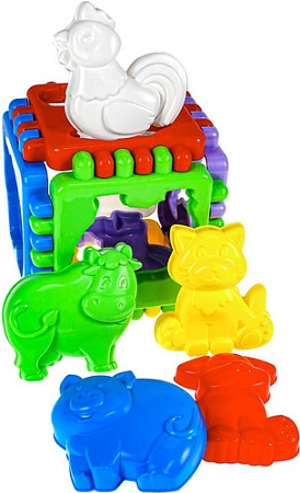 Сортер Рыжий кот Логический куб Любимая ферма RC-И-9086