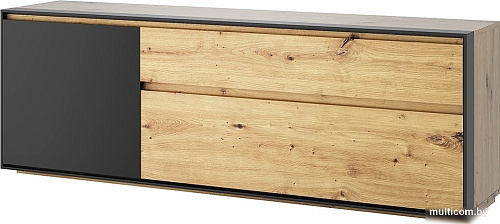 Тумба Anrex Bosco RTV 2D1S (дуб артисан/черный)