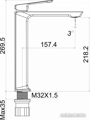 Смеситель Maxonor Pure Life PL1190