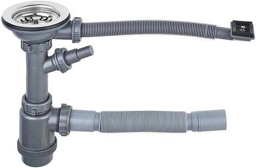 Кухонная мойка Ukinox Комфорт COL780.490 GT8K 1R (с сифоном)