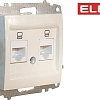 Розетка компьютерная Elbi Zena-Vega 609-010300-248 (кремовый)