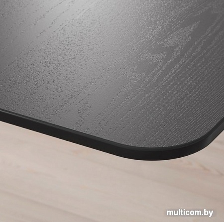 Письменный стол Ikea Бекант (ясеневый шпон, черная морилка/черный) 592.823.90