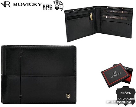 Портмоне Cedar Lorenti N993-RVTS (черный/красный)