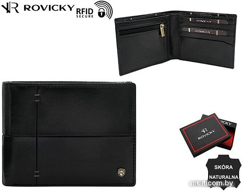 Портмоне Cedar Lorenti N993-RVTS (черный/красный)