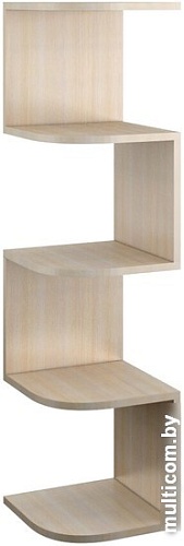 Полка Bon Mebel Снейк 1 (дуб молочный)