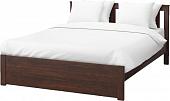 Кровать Ikea Сонгесанд 200x160 (коричневый, основание Лонсет) 692.410.78