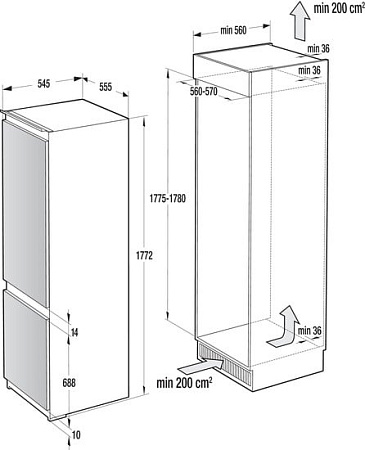 Холодильник Gorenje GDNRK5182A2