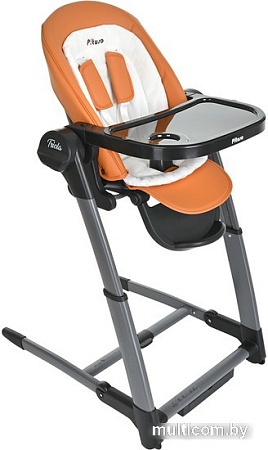 Высокий стульчик Pituso Triola (черная рама/оранжевый)