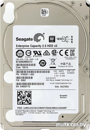 Жесткий диск Seagate Enterprise Capacity 2TB (ST2000NX0273)