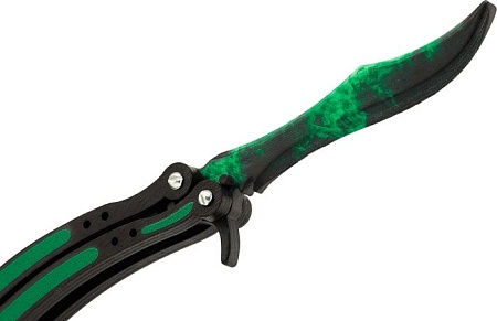 Модель ножа VozWooden Бабочка Волны Изумруд 1001-0102