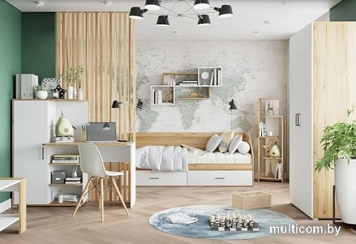 Стол Горизонт Лайт 1420 (белый/крафт золотой)