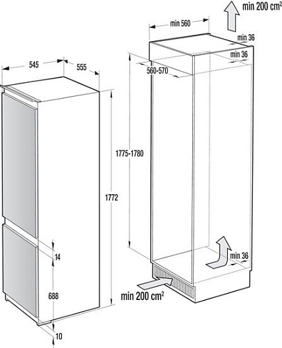 Холодильник Gorenje GDNRK5182A2