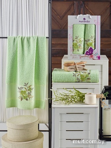 Набор полотенец Merzuka 50x90/70x140 10678 (2 шт, фисташковый)