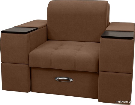 Сириус Лидер-13 НПБ 135x110 (Eva 03 велюр светло-коричневый)