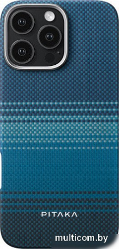 Чехол для телефона Pitaka Tactile Woven для iPhone 16 Pro (синий)