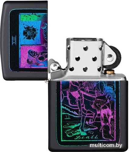 Зажигалка Zippo Black Light Tarot Card Design 49698-000003