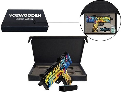 Пистолет игрушечный VozWooden Active Mac-10 На Охоте 2005-0304