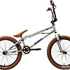 Велосипед Stark Madness BMX 2 2025 (серебристый/фиолетовый/песочный)