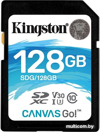 Карта памяти Kingston Canvas Go! SDG/128GB SDXC 128GB