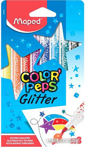 Фломастеры Maped Color Peps Glitter 845808 (8 шт)