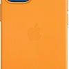 Чехол Apple MagSafe Leather Case для iPhone 12 mini (золотой апельсин)