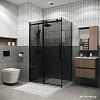 Душевой уголок Grossman Classic 100x90x195 120.K33.04.1090.21.10 (черный матовый/тонированно стекло)