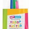 Набор кистей ArtSpace синтетика круглые № 1, 2, 3 SB3_19282 (3 шт )