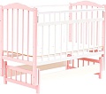 Детская кроватка Bambini 03 (белый/розовый)