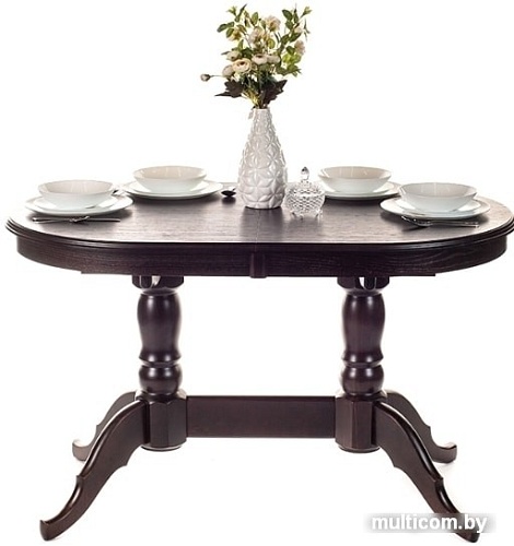 Обеденный стол Рамзес Овальный 130/170x80 (венге)