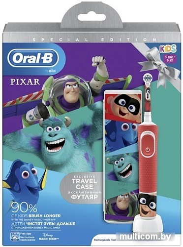 Электрическая зубная щетка Braun Oral-B Kids Pixar D100.413.2KX