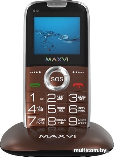 Мобильный телефон Maxvi B10 (коричневый)