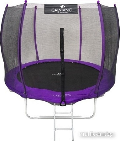 Батут Calviano Outside Master Purple 252 см - 8ft (внешняя сетка, с лестницей)