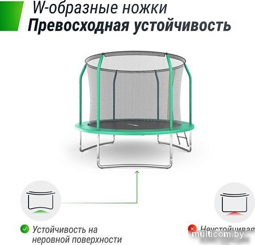 Батут Unix Line Supreme Basic 8 ft (green)