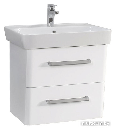 Мебель для ванных комнат Belux Тумба под умывальник Сканди НП60-02 (белый глянцевый)