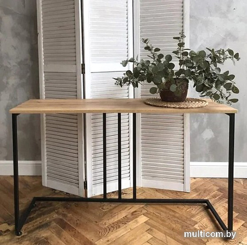 Консольный стол Millwood Лиссабон 1 (дуб золотой craft/черный)
