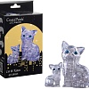 3Д-пазл Crystal Puzzle Кошка 90126 (серебристый)