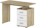 Стол Славянская столица Д-СП1 (дуб сонома/белый)