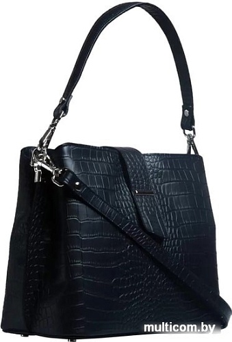 Женская сумка Souffle 101 1015013 (темно-синий кайман эластичный)