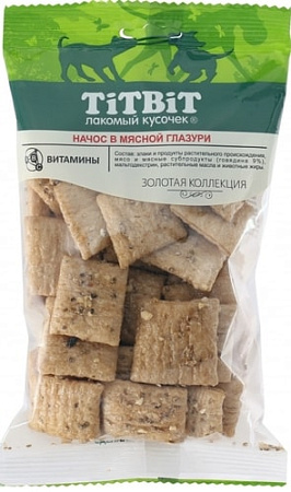 Лакомство для собак TiTBiT Начос в мясной глазури 130 г