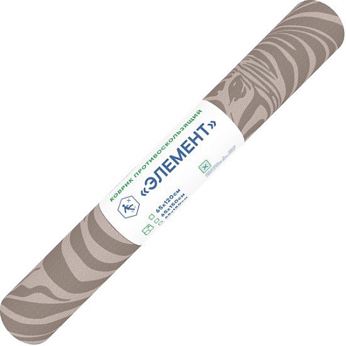 Придверный коврик Вилина Противоскользящий Элемент 65x180 7177-Zebra_Brown (коричневый)