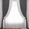 Комплект штор и гардин Pasionaria Латур 480x230 (3 шт, белый/серый)