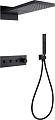 Душевая система Abber Rund AF8752B (черный матовый)