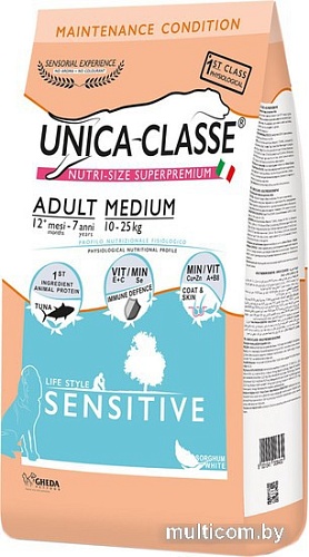 Сухой корм для собак Unica Classe Maintenance Condition Adult Medium Sensitive Tuna 12 кг