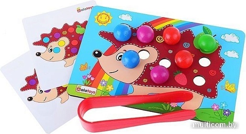 Развивающая игрушка Alatoys Сортер Ежик и трактор СОР90