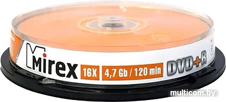 DVD-R диск Mirex 4.7Gb 16x UL130013A1L (10 шт.)