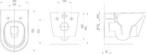 Унитаз Ravak Chrome RimOff X01651