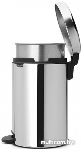Brabantia Pedal Bin NewIcon с корзиной 12 л (стальной полированный)