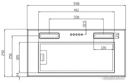 Кухонная вытяжка Schtoff Elemento 60 (черный)
